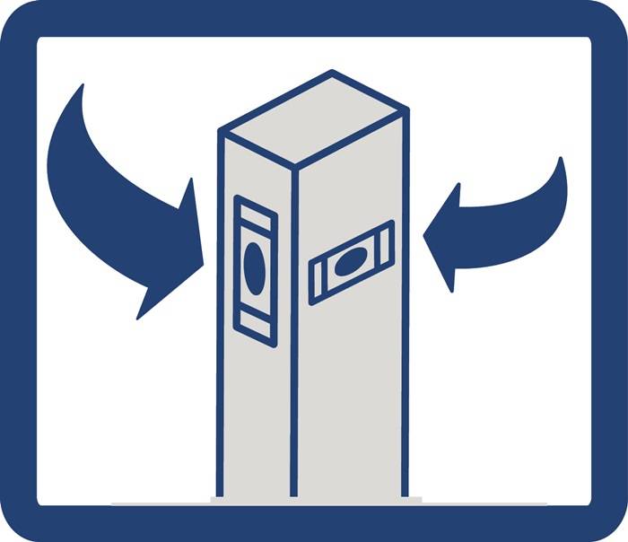 Wasserwaage 40cm Alu.silber m.Magnet ± 0,5 mm/m TECWERK