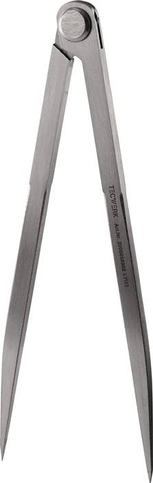 Spitzzirkel L.250mm m.Nietscharnier TECWERK