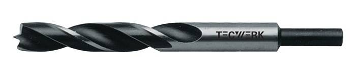 Maschinenholzspiralbohrer D.3,0mm Gesamt-L.61mm CV-Stahl TECWERK