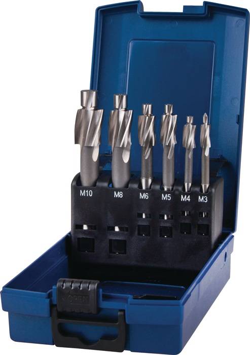 Flachsenkersatz DIN 373 M3-M10 f.Kernloch HSS Z.3 Ku.-Kass.TECWERK