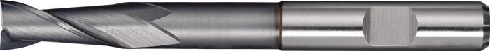 Bohrnutenfräser TypN D.5mm HSS-Co8 TiCN Weldon Z.2 lang TECWERK