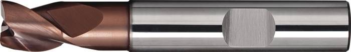 Bohrnutenfräser DIN 6527K TypN D.16mm VHM TiAlN HB Z.3 kurz TECWERK