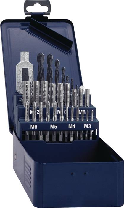 Gewindebohrersatz DIN 352 M3-M12 29tlg.HSS TECWERK