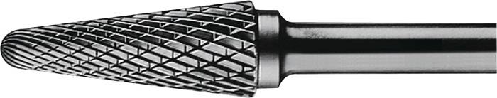 Frässtift KEL D.10mm Kopf-L.20mm Schaft-D.6mm HM Verz.Kreuz TECWERK