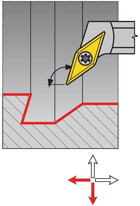 Bohrstange S25T-SVQCR 16 re.brün.TECWERK