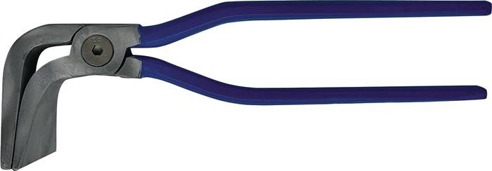 Falzzange L.285mm Backen-B.60mm aufgelegt 90Grad geb.o.PVC KIESEL