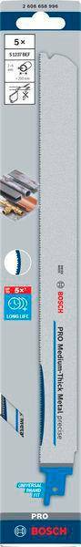 Säbelsägeblatt PRO Medium-Thick Metal precise S1237BEF L300mm B25 mm 5 St./Karte