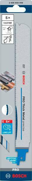 Säbelsägeblatt PRO Thick Metal precise S1137HBF L.225mm B.25mm 5 St./Karte