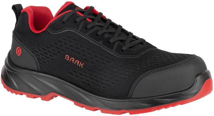 Sicherheitsschuh Pio Gr.40 W.11 schwarz/rot S1PS FO LG SR ESD EN20345