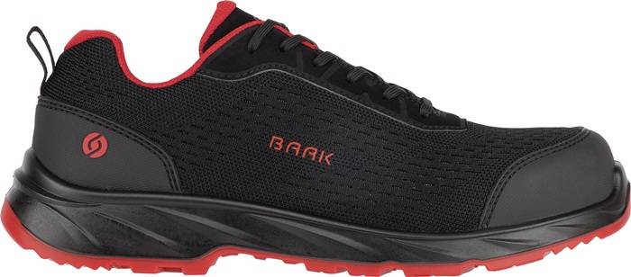 Sicherheitsschuh Pio Gr.46 W.11 schwarz/rot S1PS FO LG SR ESD EN20345