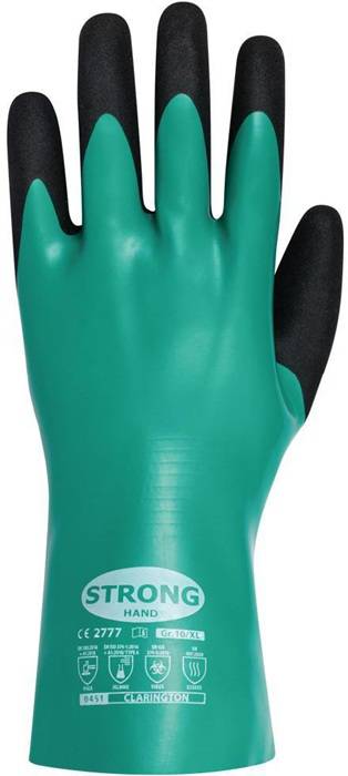 Chemiehandschuhe CLARINGTON Gr.10 grün/schwarz EN 407/EN 388/EN 374
