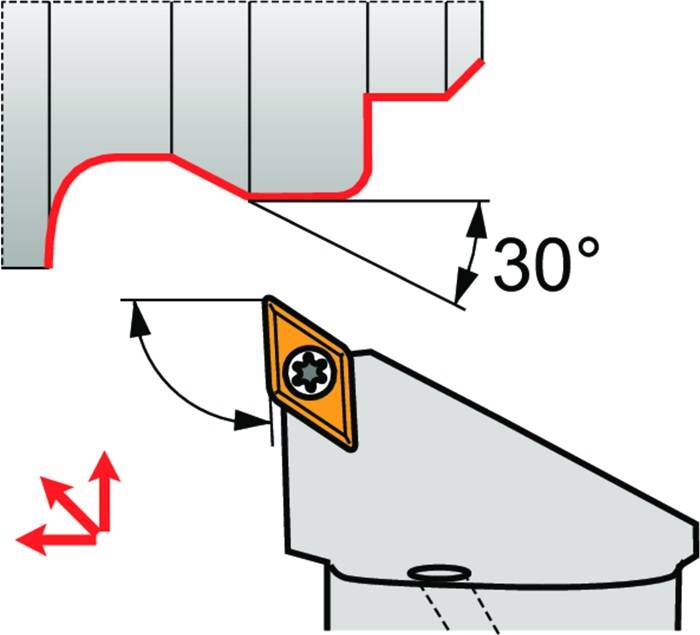 Klemmhalter ISO C5-SDJCL-35060-11 D.50mm m. Polygonkupplung Linkslauf