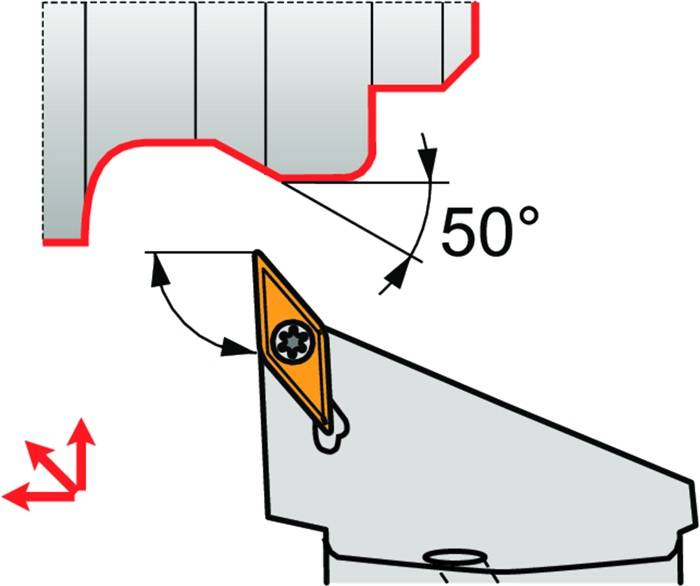 Klemmhalter ISO C6-SVJBL-45065-16 D.63mm m. Polygonkupplung Linkslauf