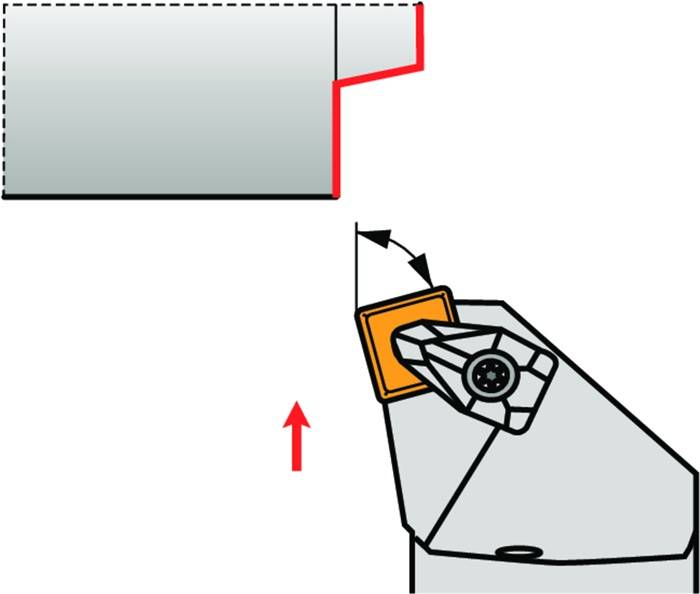 Klemmhalter ISO C4-DSKNL-27050-12 D.40mm m. Polygonkupplung Linkslauf