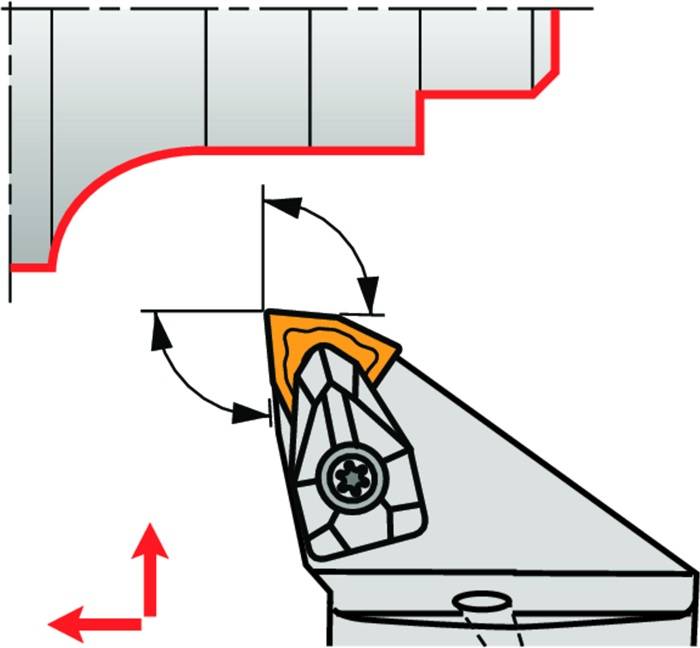 Klemmhalter ISO C5-DWLNL-35060-08 D.50mm m. Polygonkupplung Linkslauf