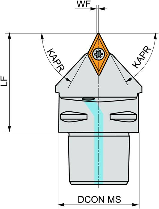 Klemmhalter ISO C4-SDNCN-00050-11 D.40mm m. Polygonkupplung PRAMET