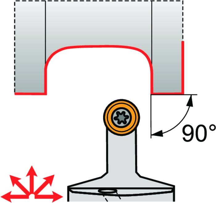 Klemmhalter ISO C4-SRDCN-00050-12A D.40mm m. Polygonkupplung PRAMET