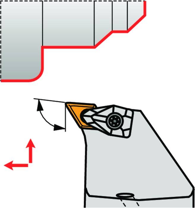 Klemmhalter ISO C5-DDUNL-35060-15 D.50mm m. Polygonkupplung Linkslauf