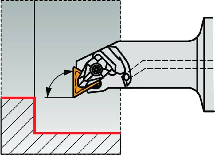 Klemmhalter ISO C4-DTFNR-17090-16 D.40mm m. Polygonkupplung Rechtslauf