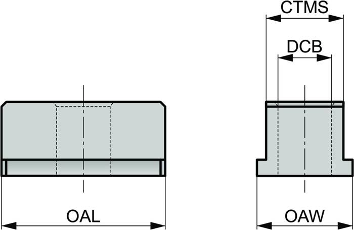 Klemmbacke ISO PS.16-12 Bohrungs-D. 6mm f. Schraubsstock PRAMET