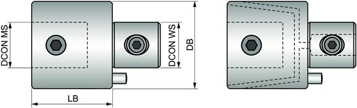 Verlängerungsadapter ISO P 027 030 D.15mm PRAMET