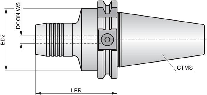 Hydraulisches Spannfutter DIN 69871 D.20mm ISO 69871.40ADB-HC.20.082
