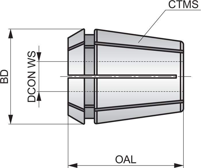 ER Spannzangen ISO ER32.T.080.062 D.8mm PRAMET
