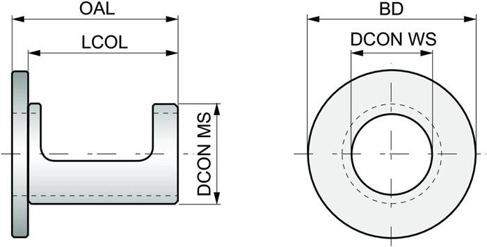 Bohrbuchse ISO EP253253 D.32mm verstellbar PRAMET