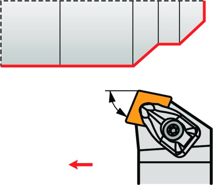Drehwerkzeughalter ISO DCBNL 2525 M 12 Funkt.-Länge 150mm Linkslauf PRAMET