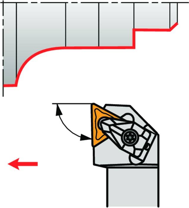 Drehwerkzeughalter ISO DTGNL 2525 M 16 Funkt.-Länge 150mm Linkslauf PRAMET