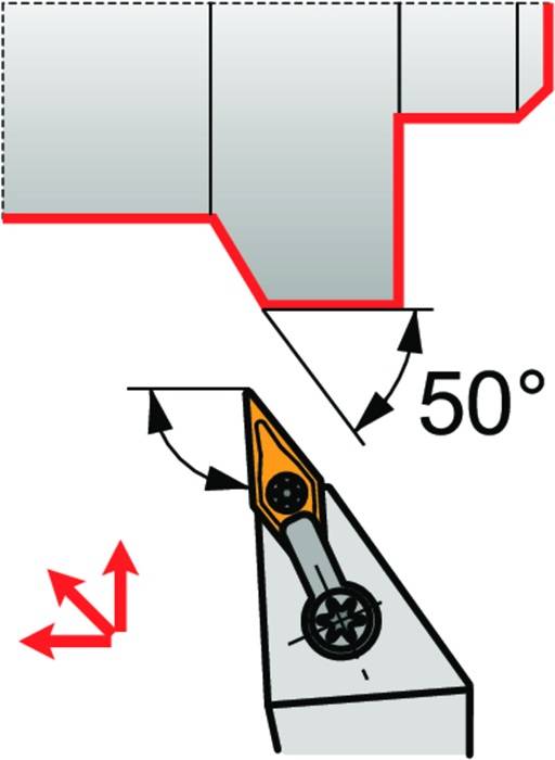 Drehwerkzeughalter ISO MVJNR 2020 K 16-A Funkt.-Länge 125mm Rechtslauf PRAMET