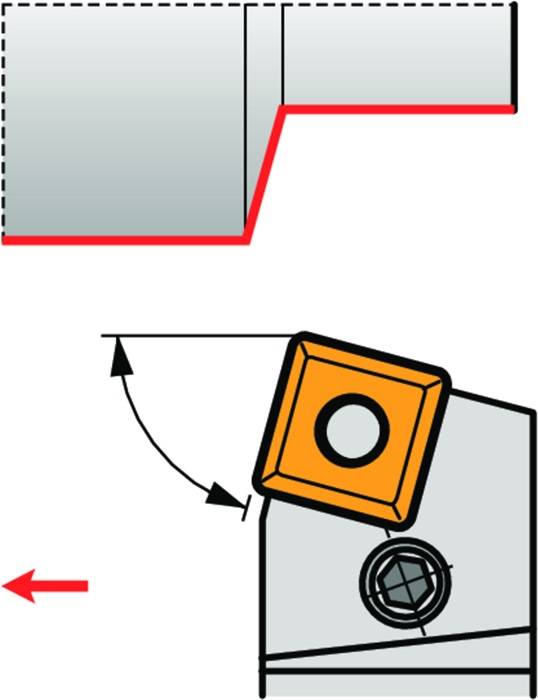 Drehwerkzeughalter ISO PSBNR 4040 S 2512 Funkt.-Länge 250mm Rechtslauf PRAMET
