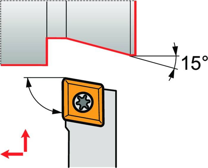 Drehwerkzeughalter ISO SEGCR 1212 N 08 Funkt.-Länge 160mm Rechtslauf PRAMET