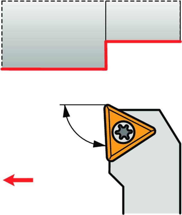 Drehwerkzeughalter ISO STJCL 1616 H 11 Funkt.-Länge 100mm Linkslauf PRAMET