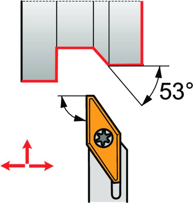 Drehwerkzeughalter ISO SVACL 1212 L 13-DC Funkt.-Länge 140mm Linkslauf PRAMET