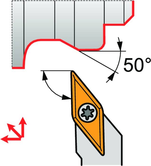 Drehwerkzeughalter ISO SVJCR 2020 K 13 Funkt.-Länge 125mm Rechtslauf PRAMET