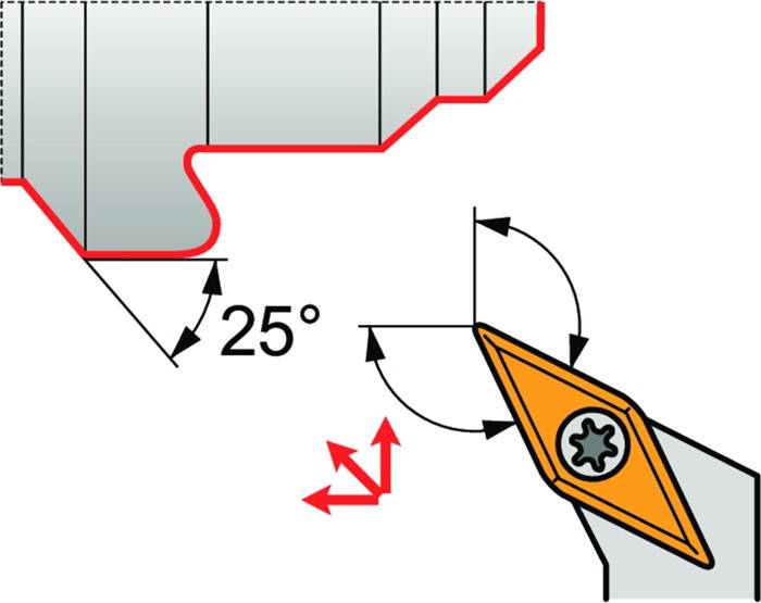 Drehwerkzeughalter ISO SVPBR 2020 K 11 Funkt.-Länge 125mm Rechtslauf PRAMET