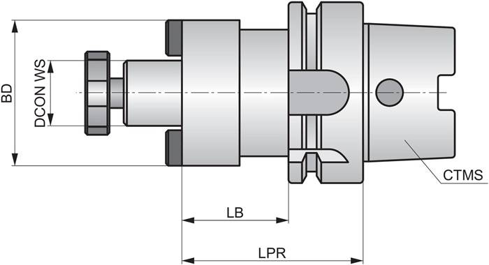 Messerkopfaufnahme ISO HSK.63A-FMH1.22.050 D.22mm PRAMET