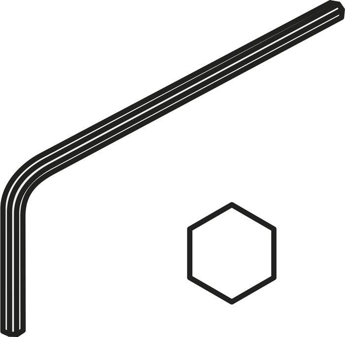 Sechskantschlüssel ISO HXK 4.5 Bruttogewicht 12,8g PRAMET