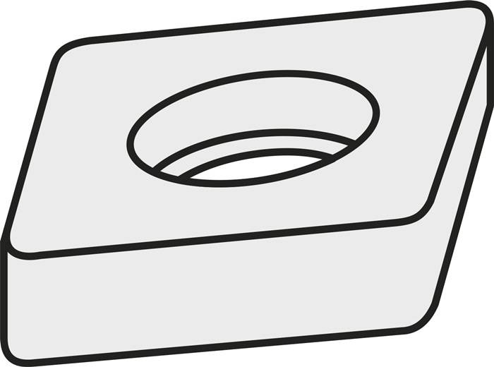 Wendeplatten-Unterlegscheibe ISO SCS 232-01 Bruttogewicht 3,21g PRAMET