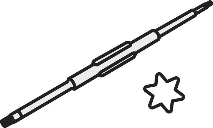 Torx-Klinge ISO D-T7P Bruttogewicht 16,7g PRAMET