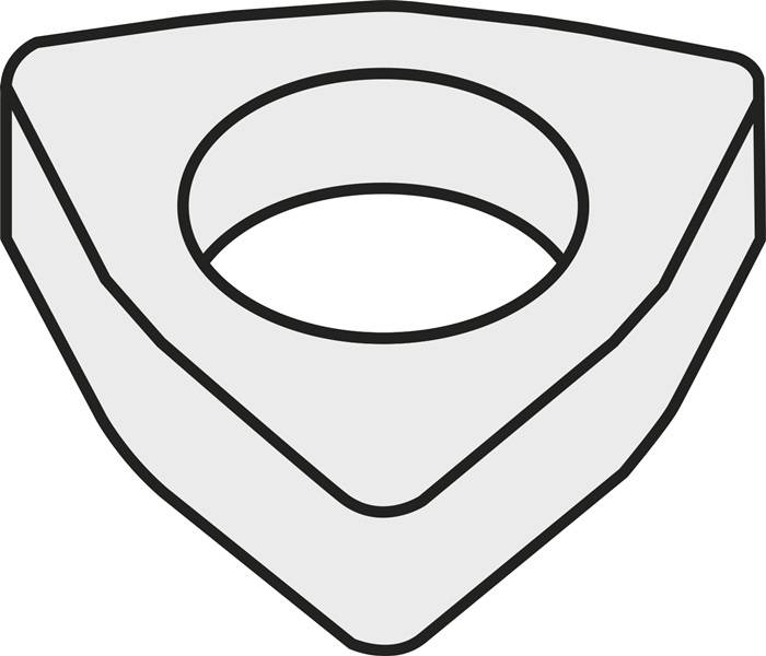 Wendeplatten-Unterlegscheibe ISO WNU 060308:GJ11 Bruttogewicht 3,44g PRAMET