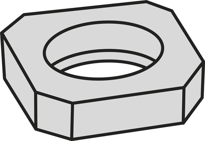 Wendeplatten-Unterlegscheibe ISO SSN 100312:GJ11 Brutto-G.4,22g Farbe Silber