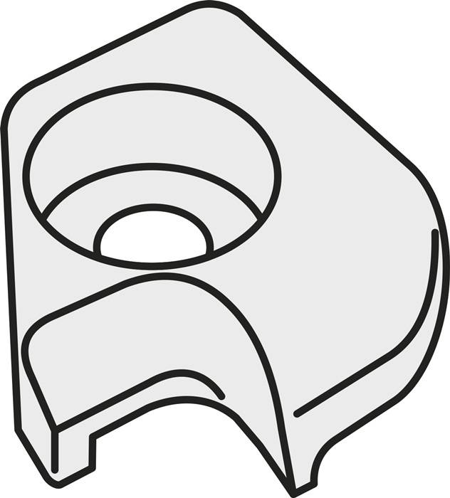 Klemme ISO UP 20 Bruttogewicht 1,5g PRAMET