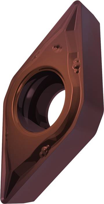 Drehwendeschneidplatte ISO DCMT 070204E-FM:T8415 D.2,8mm PVD beschichtet PRAMET