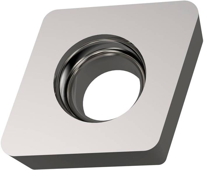 Drehwendeschneidplatte ISO ECMW 080304:H07 Bohrungs-D. 3,4mm Farbe Silber PRAMET