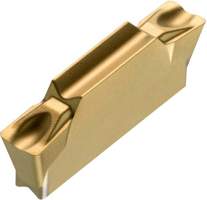 Drehwendeschneidplatte ISO LCMF 031602-CM:T8330 Breite 3mm PVD beschichtet Gold
