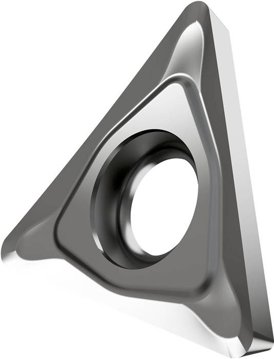 Drehwendeschneidplatte ISO TCGT 16T304F-AL:HF7 Bohrungs-D. 4,4mm Farbe Silber
