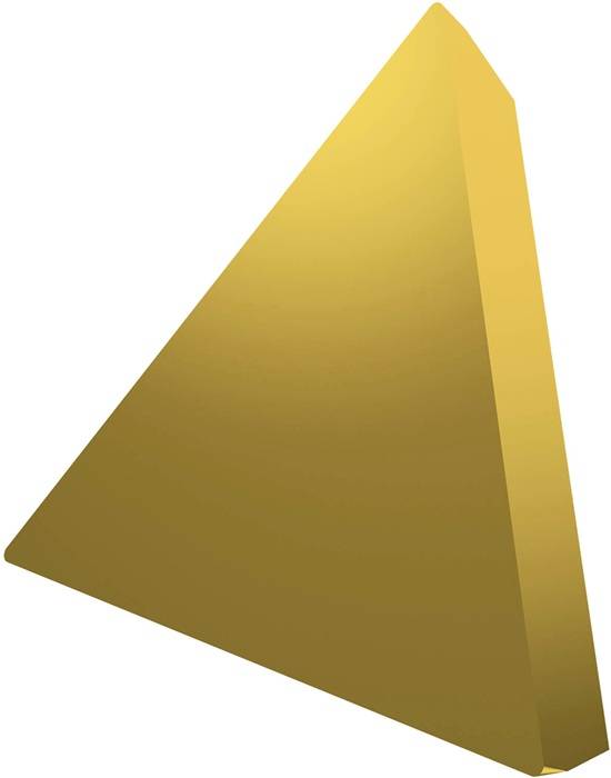Drehwendeschneidplatte ISO TPUN 270616S:6640 Tiefe 7,8mm MT-CVD beschichtet Gold