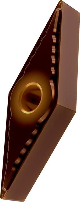 Drehwendeschneidplatte ISO VNMG 160404E-FF:T8415 Bohrungs-D. 3,81mm PVD PRAMET